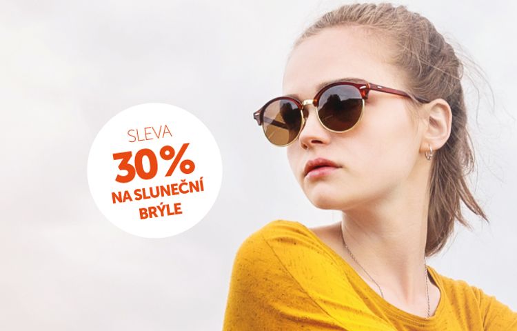 Sleva 30 % na sluneční brýle